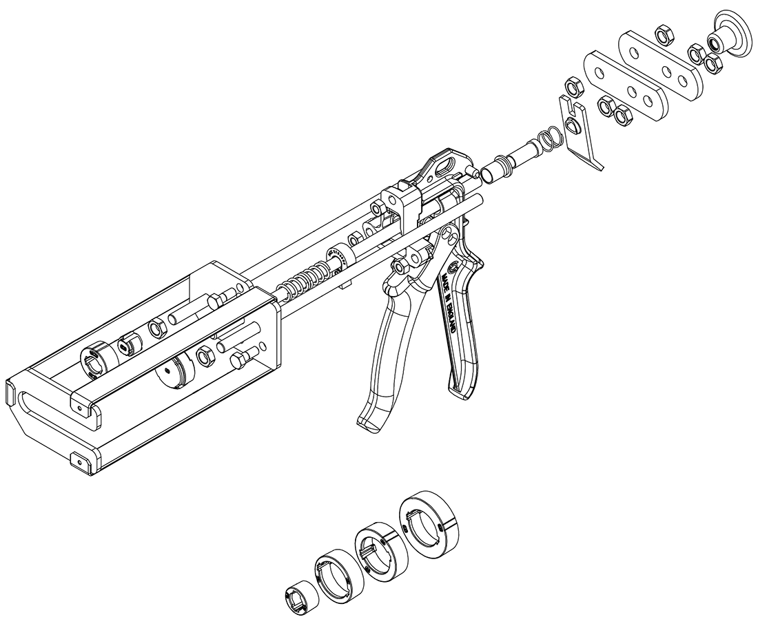 M200XMR Schematic Exploded Glue Gun